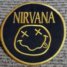 Nirvana 4.5" embroidered Iron on patch