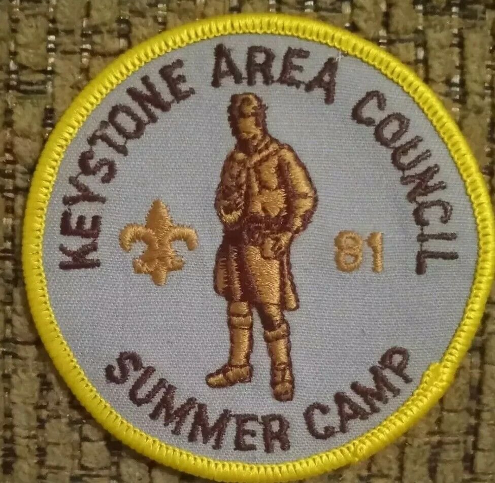 Cub Scouts - Keystone Area Council - 1981 Summer Camp - BSA Patch NEW