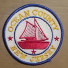 Ocean County New Jersey 1970s embroidered sew on patch