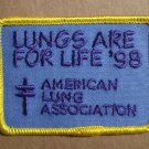 Lungs are for Life - 1998 - embroidered Iron on patch
