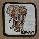 Elephant embroidered sew on patch