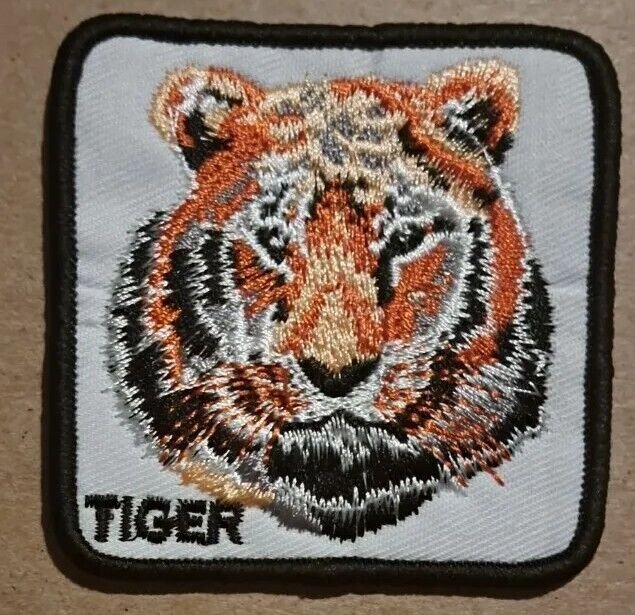 Tiger embroidered sew on patch