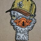 Ostrich embroidered Iron on patch