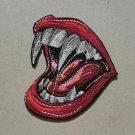 Fangs embroidered Iron on patch