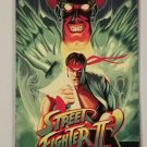 Street Fighter II - metal hanging wall sign