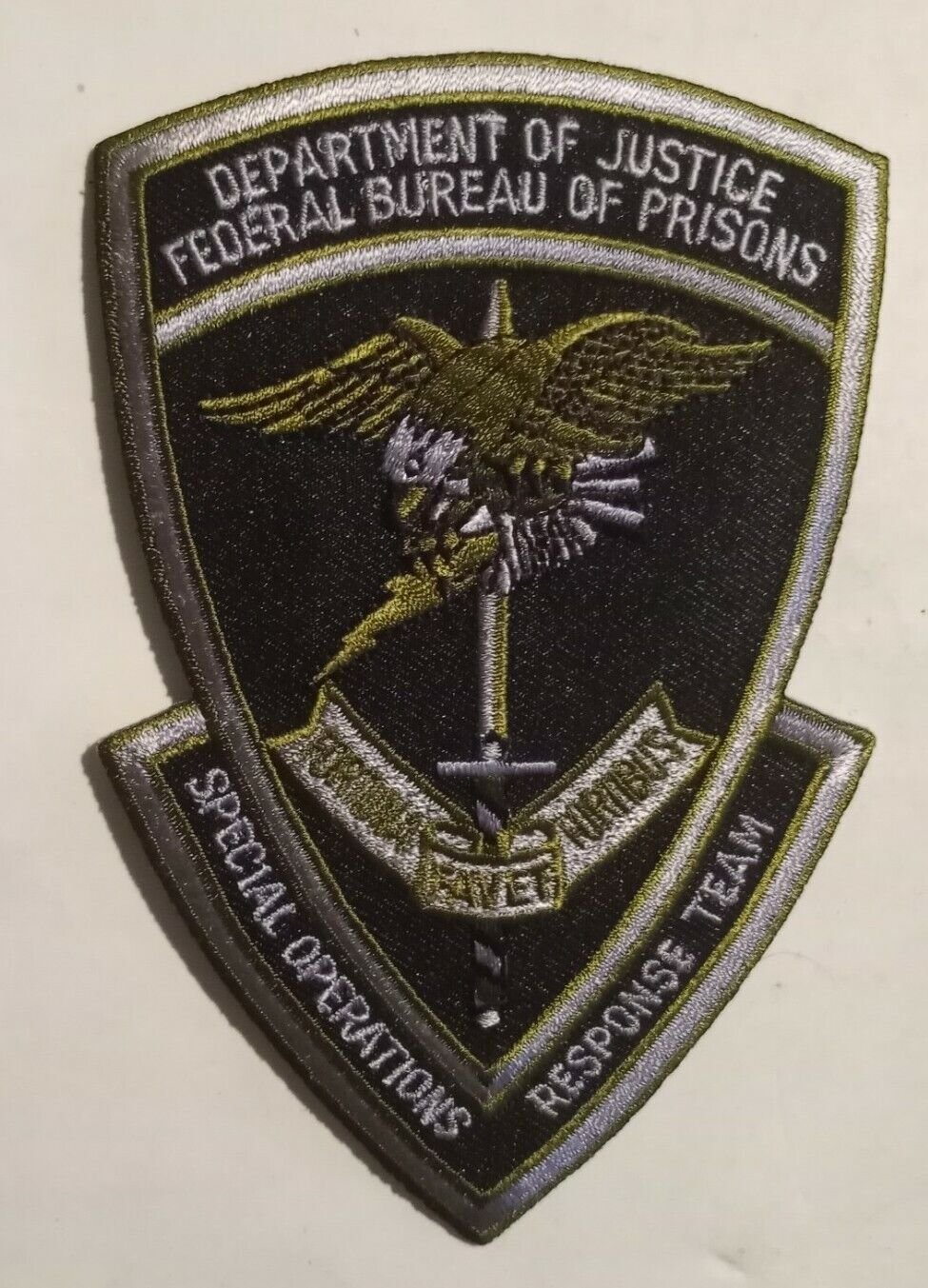 Federal Bureau of Prisons Special Operations Response Team Iron on