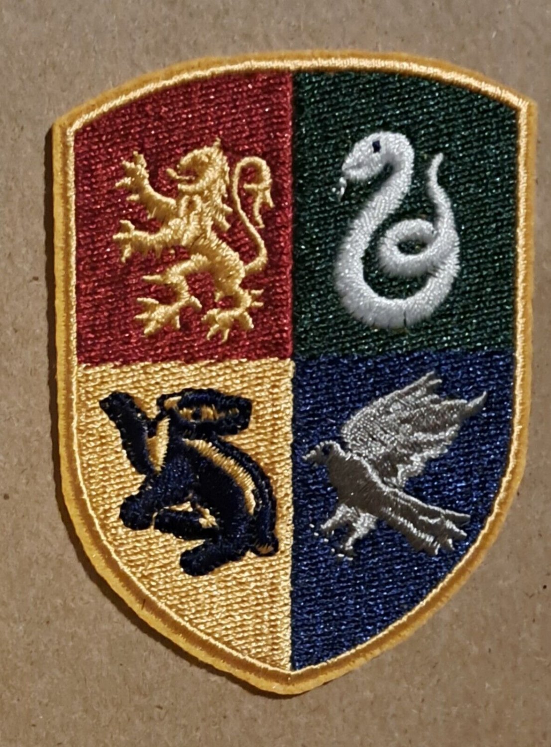 Hogwarts House embroidered Iron on patch