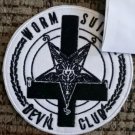 Worm Suici** & The Devil Club embroidered Iron on patch