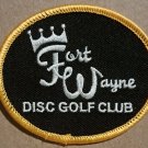 Fort Wayne Disc Golf Club embroidered sew on patch