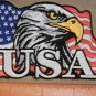 USA Flag Bald Eagle embroidered Iron on patch