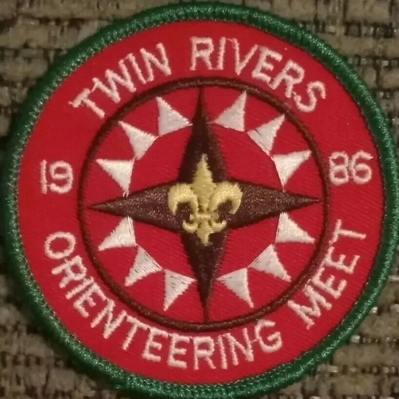 Twin Rivers Orienteering Meet 1986 BSA patch