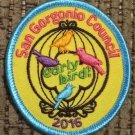 Early Bird - 2016 - San Gorgonio Council - GSA patch