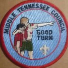 Good Turn - Middle Tennessee Council - BSA patch