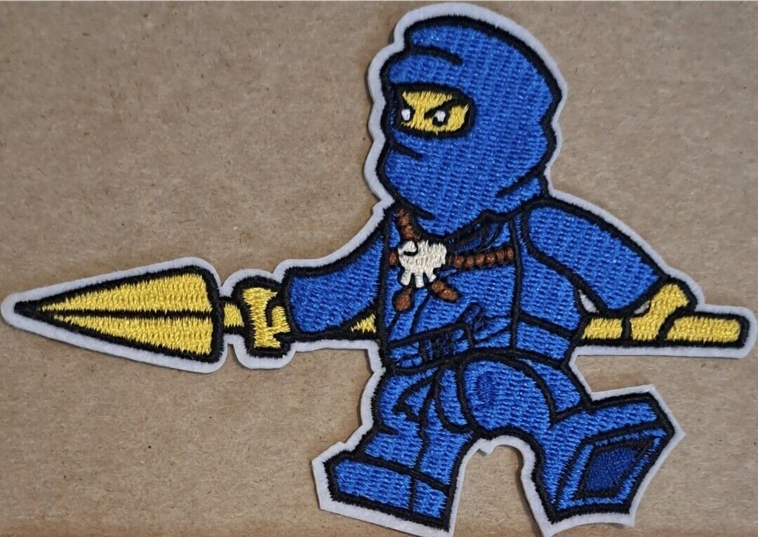 Lego Ninjago Jay embroidered Iron on patch