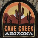 Cave Creek Arizona sew on silk screen patch