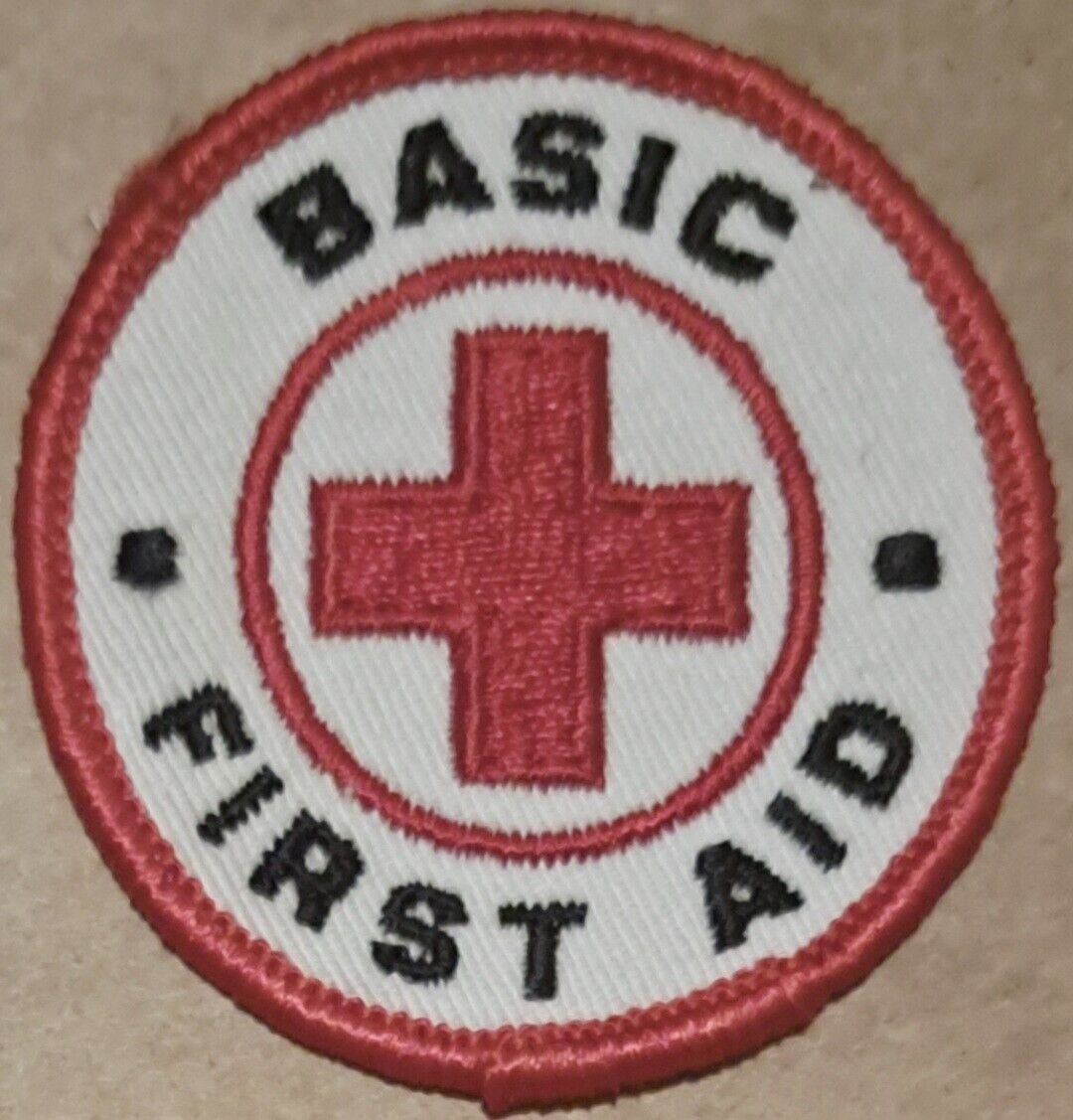 Basic First Aid embroidered sew on patch