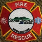 Fire and Rescue - Sandy Springs - Iron on patch