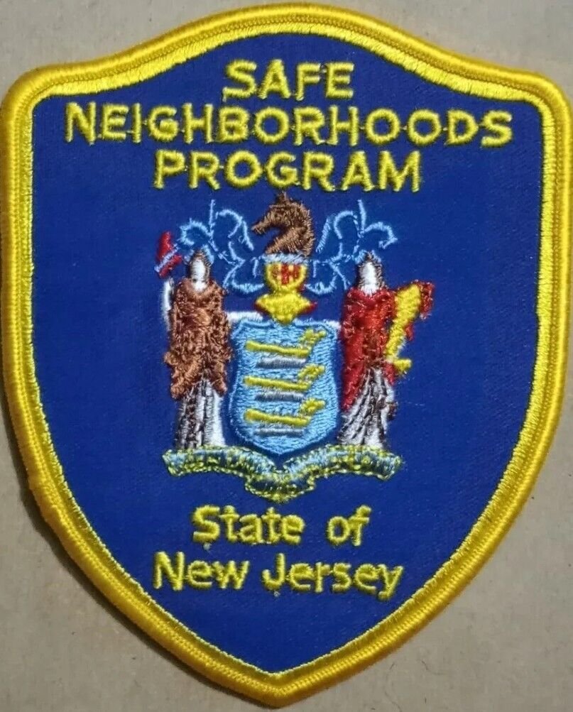 Safe Neighborhoods Program State of New Jersey Iron on patch