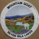 Mountain Goat - Seven Rila Lakes - embroidered Iron on patch