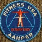 Fitness USA - AAHPER - Elementary - embroidered Iron on patch