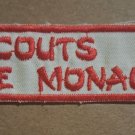 Scouts de Monaco 1980s-90s embroidered Iron on patch