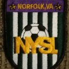 Norfolk Youth Soccer League embroidered sew on patch