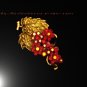 nnc1004 Red Grape Sliver Pin