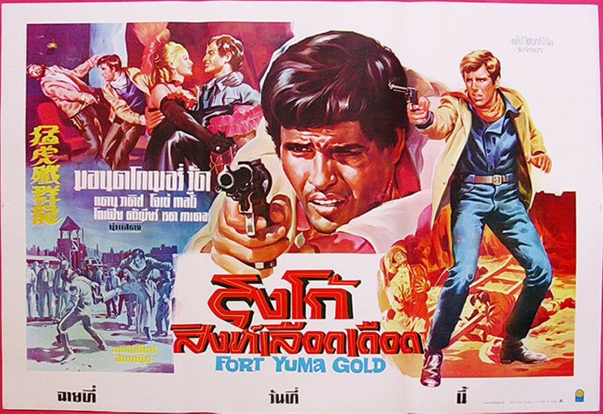 FORT YUMA GOLD (1966) Giuliano Gemma Thai Movie Poster Original