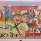 March or Die (1977) Thai Movie Poster Gene Hackman Original