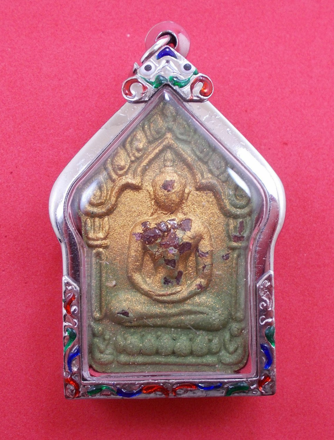 Phra Khun  Prai Pun Lan + Prai Gumarn, 2 Nos.Takrud Thai Amulet + S/S Pendant #3