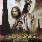 The Lord of the Rings: The Two Towers (2002) Thai DS Movie Poster LOTR Original