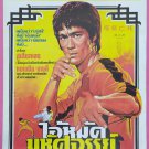 Enter the Game of Death (1978) Thai Movie Poster Bruce Lee hand painted Original