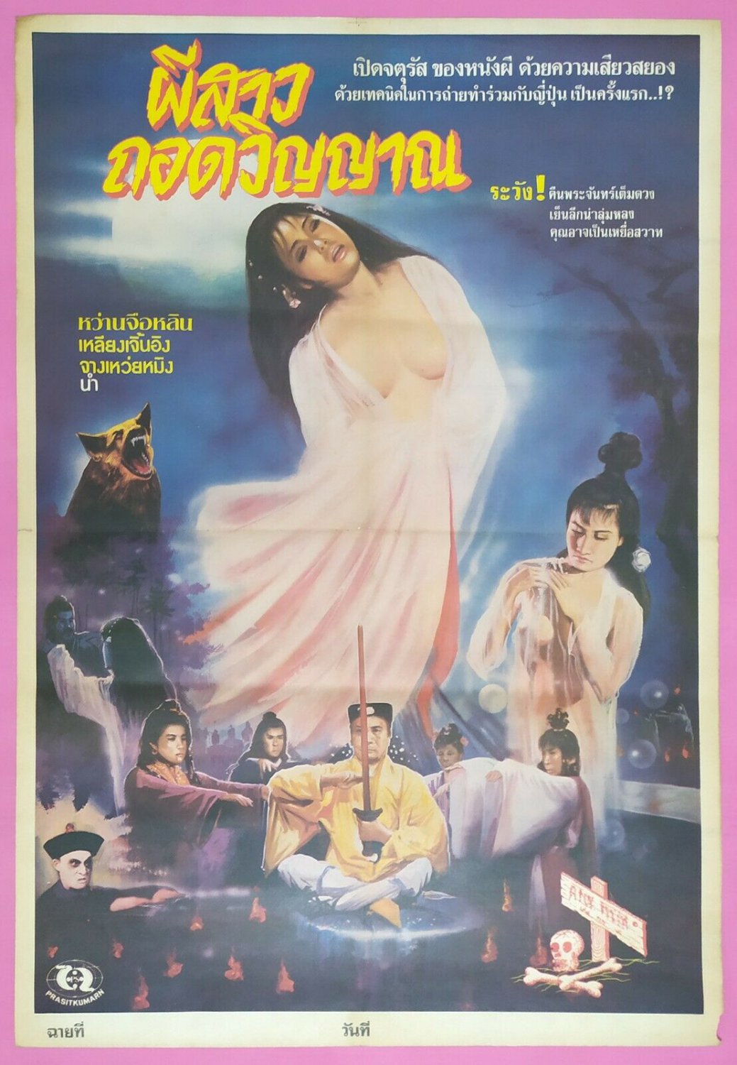Erotic Chinese Ghost (1980s) Thai Movie Poster Original