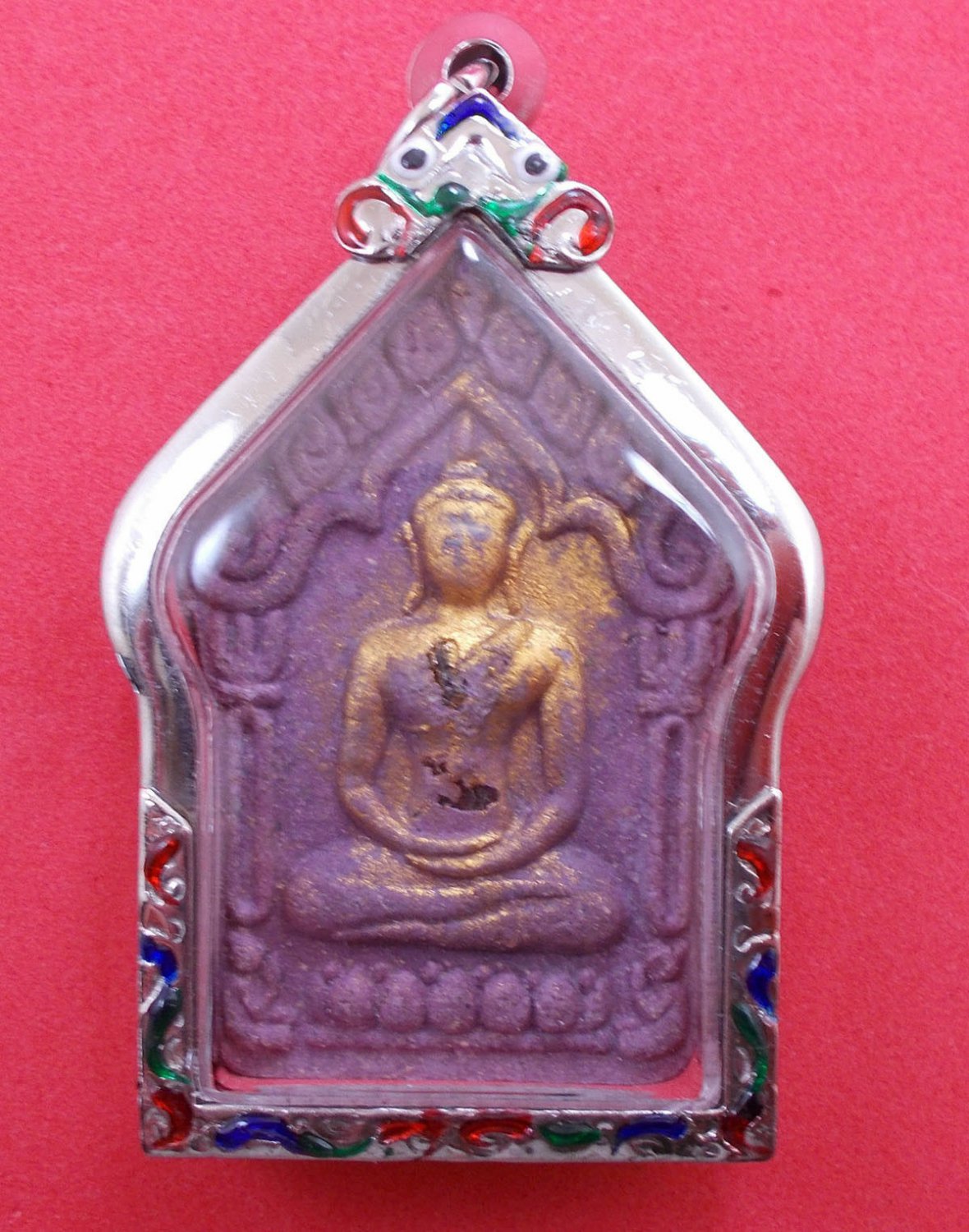 Phra Khun  Prai Pun Lan + Prai Gumarn, 2 Nos.Takrud Thai Amulet + S/S Pendant #4