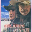 The Last Outlaw (1993) Thai Movie Poster Mickey Rourke Original