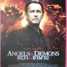 Angels & Demons (2009) Thai Movie Poster Tom Hanks Original