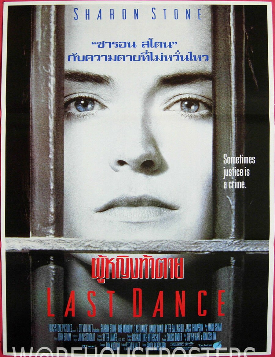 Last Dance (1996) Thai Movie Poster Sharon Stone Original