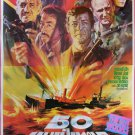 The Sea Wolves (1980)  Thai Movie Poster Original 2 SHEETS Roger Moore Original