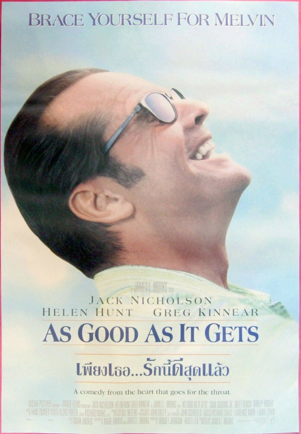 As Good as It Gets (1987) Thai Movie Poster Jack Nicholson Original THAI VERSION