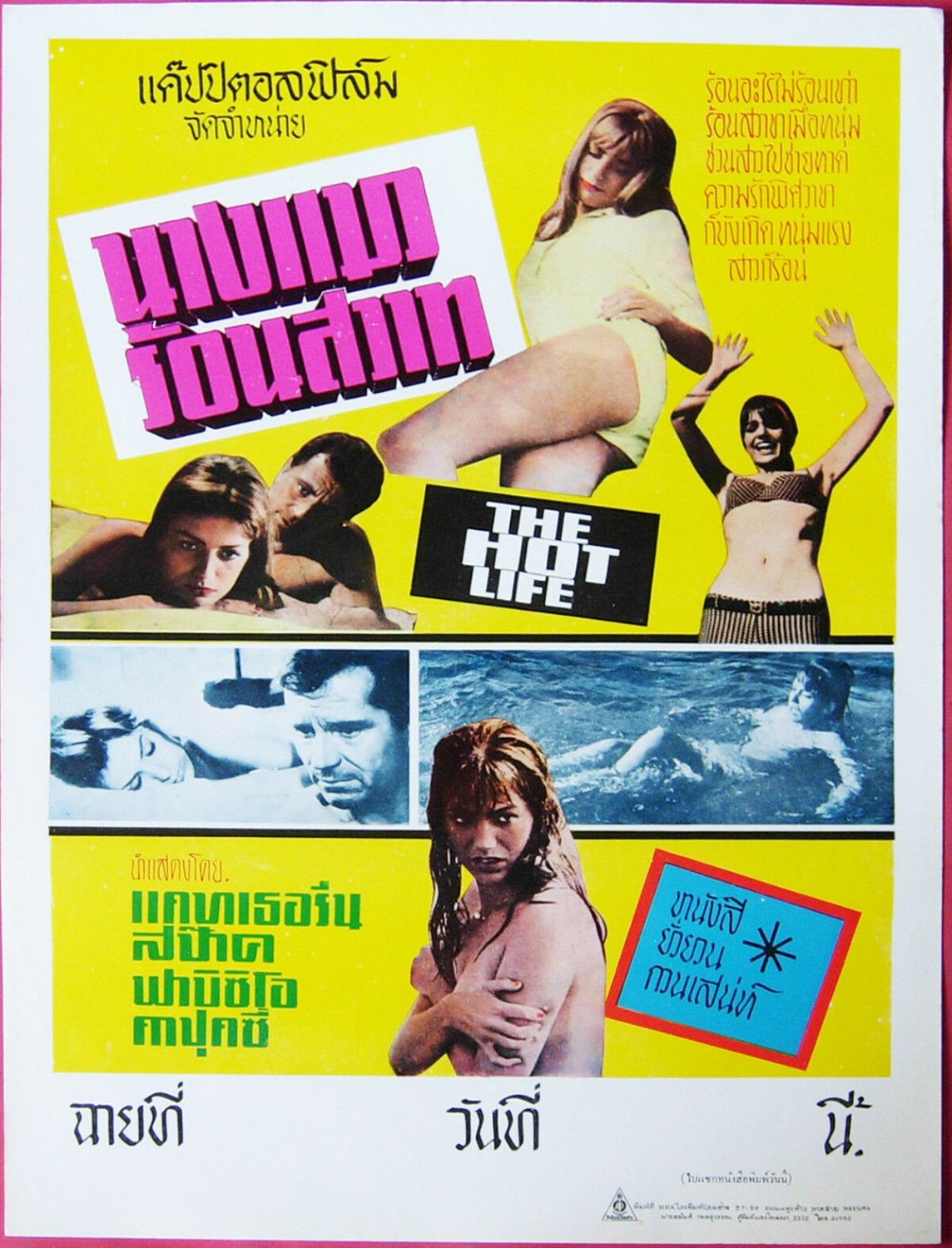 The Warm Life (1963) Thai Move Poster Vintage Catherine Spaak