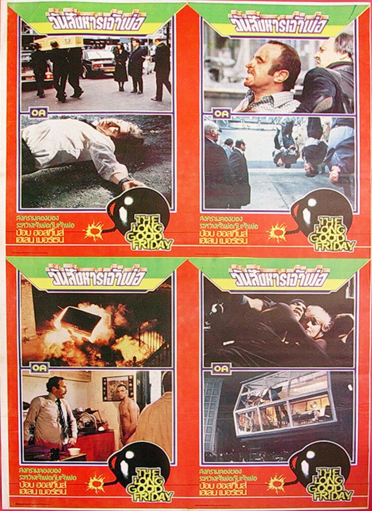 THE LONG GOOD FRIDAY (1980) Thai Lobby Card Poster Un-Cut Original