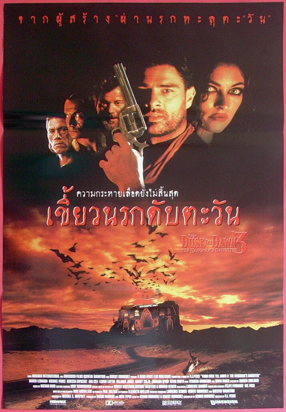 FROM DUSK TILL DAWN 3 (2000) Thai Movie Poster P.J. Pesce Original