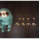 Amigurumi crochet handmade Sloth doll gift for kids