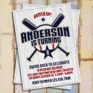 Baseball Invitation, Baseball Birthday Invite, Baseball Party Invitations, Sports Theme Card Invites