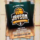 Basketball Birthday Invitation, Basketball Invite, Basketball Party Invitations, Sports Card Invites