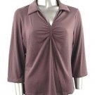 Stretch Knit V-neck Top (Plus Size)-0050CF-JA004-b2b