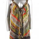 Shimmery Georgette Print Top (Plus Size)-4539RS-ES104-b2b