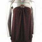 Stretch Knit Halter Top (Plus Size)-4716BR-ES106-b2b