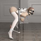 2D Model in Bondage Tied in Rope