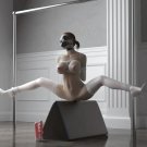 2D Model in Bondage Tied in Rope